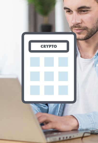 Crypto tax calculator screen